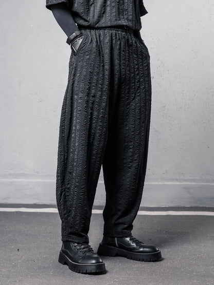 Texture Draped Harem Pants WN22541