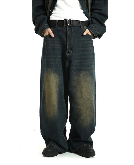 Washed Wide-Leg Denim Jeans WN5725