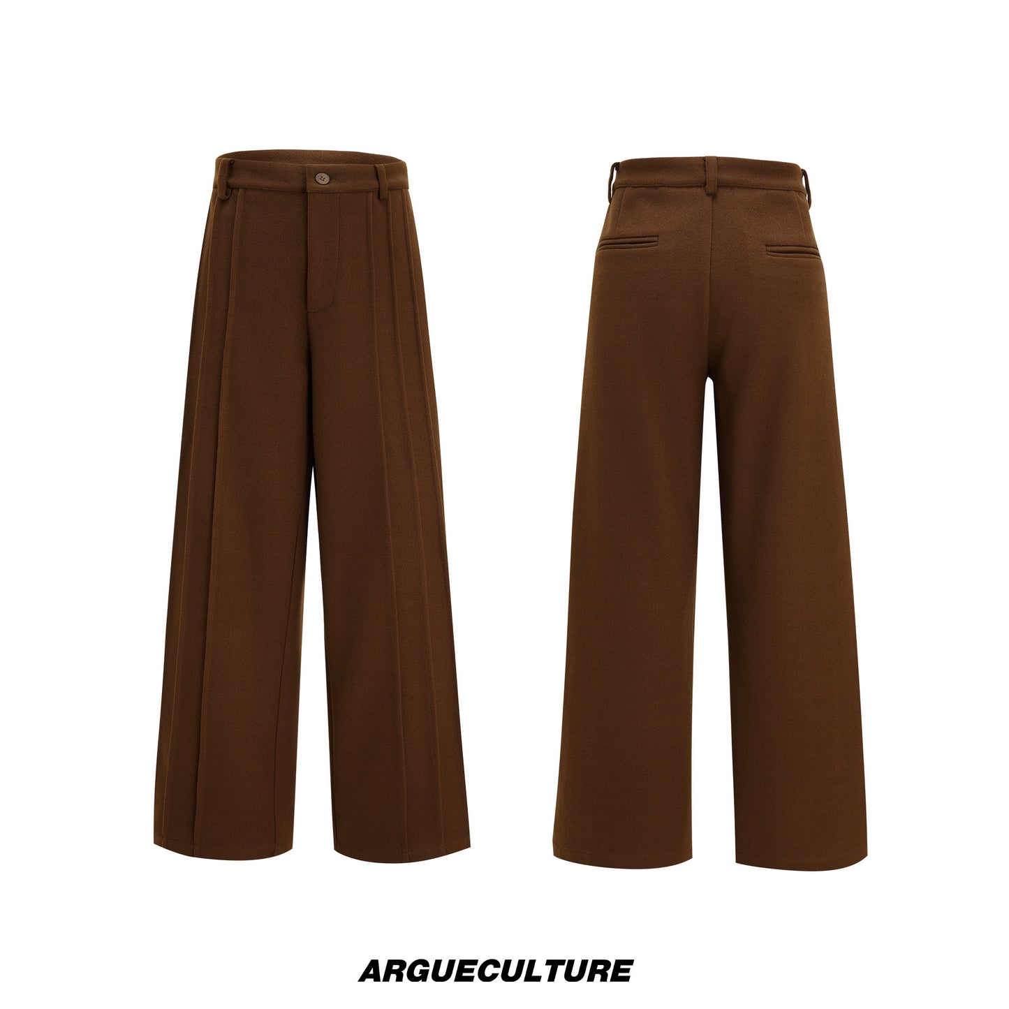 Colorblock Fake Layered Tailored Jacket & Fake Layered Trousers Setup WN22610