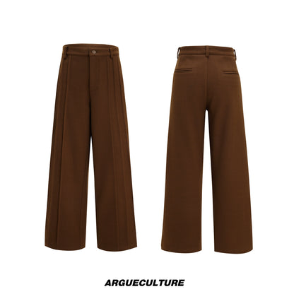 Colorblock Fake Layered Tailored Jacket & Fake Layered Trousers Setup WN22610