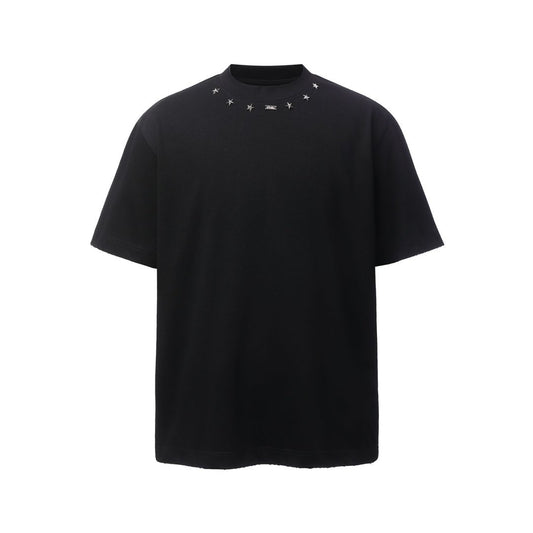 Star Studs Detail Short Sleeve T-Shirt WN23587