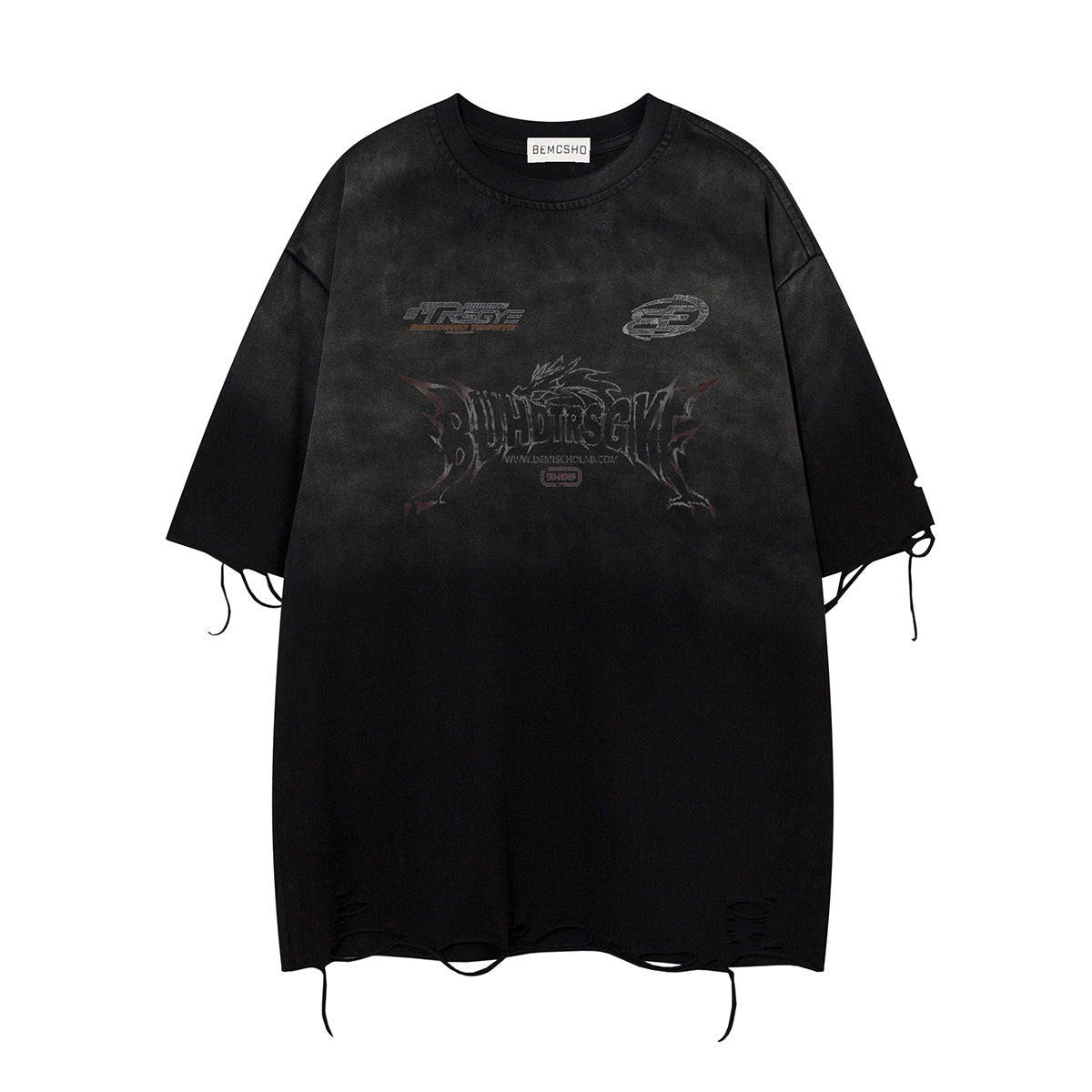 Washed Damage Short Sleeve T-Shirt WN16147