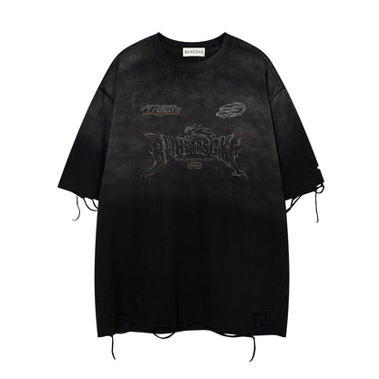 Washed Damage Short Sleeve T-Shirt WN16147