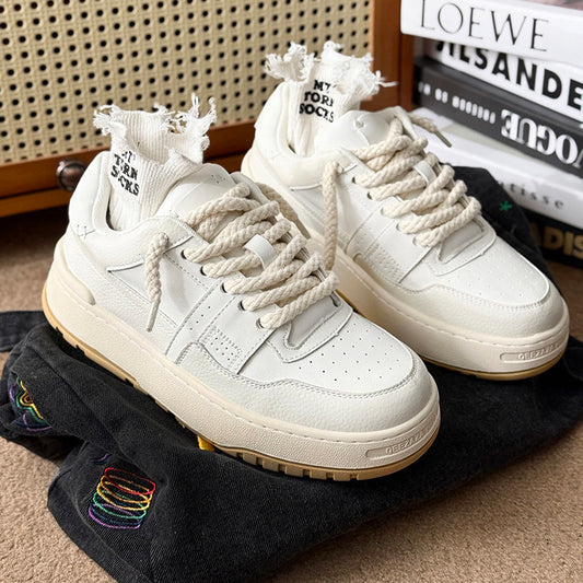 Chunky Platform Sneakers with Rope Laces WN24544