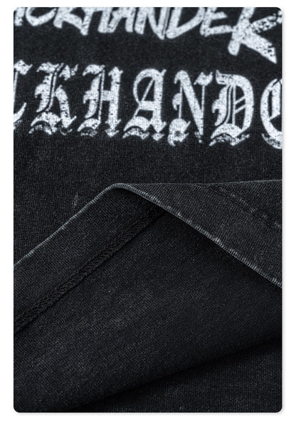 Water Washed Print Long Sleeve T-Shirt WN7882