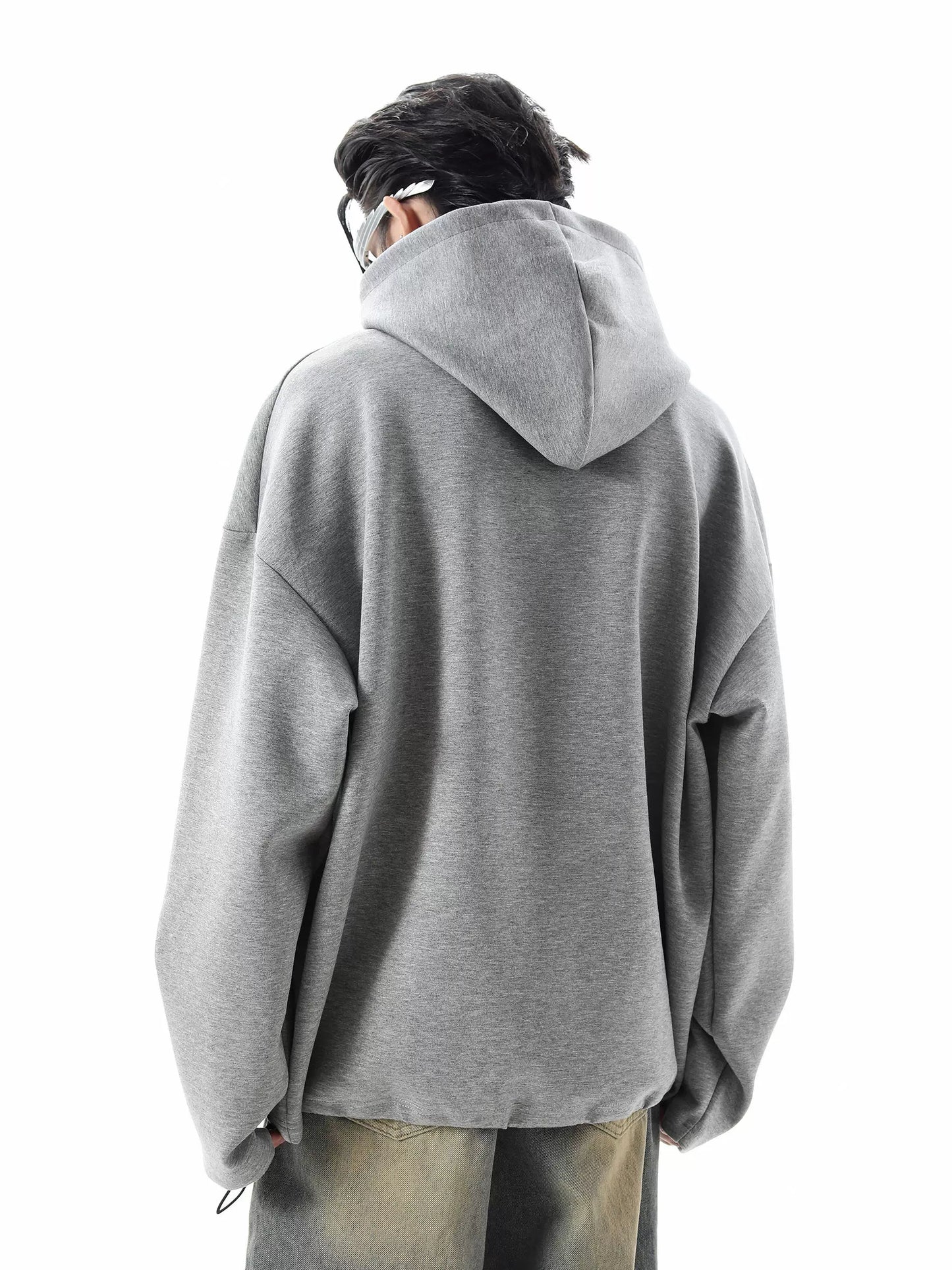 Stand-Neck Pullover Hoodie WN10436