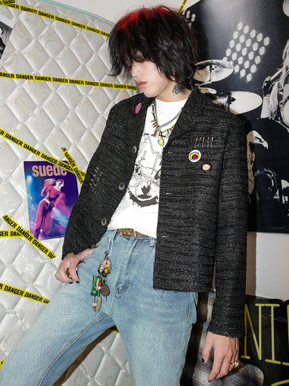 Fringe Detail Short Jacket WN15994