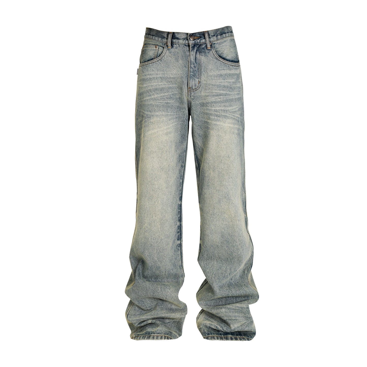 Straight Whisker Denim Jeans WN26619