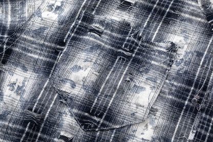 Plaid Design Long Sleeve Shirt WN15482