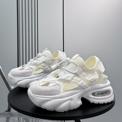 Breathable Cutout Mesh Platform Sneakers WN24800