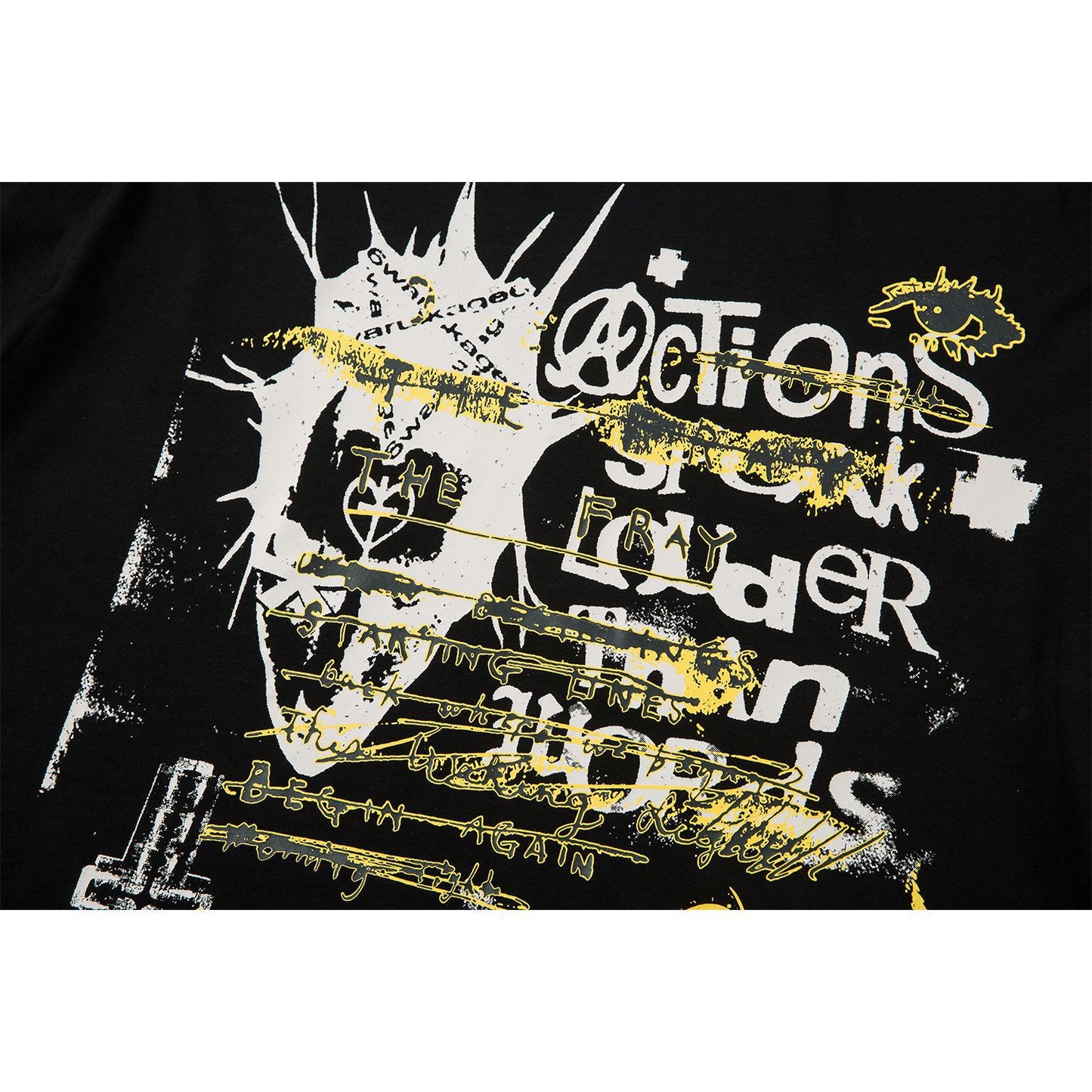 Fake Layered Paint Graphic Long Sleeve T-Shirt WN26159