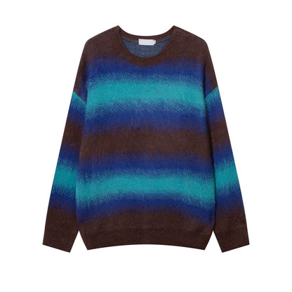 Gradation Color Oversize Kint Sweater WN8721