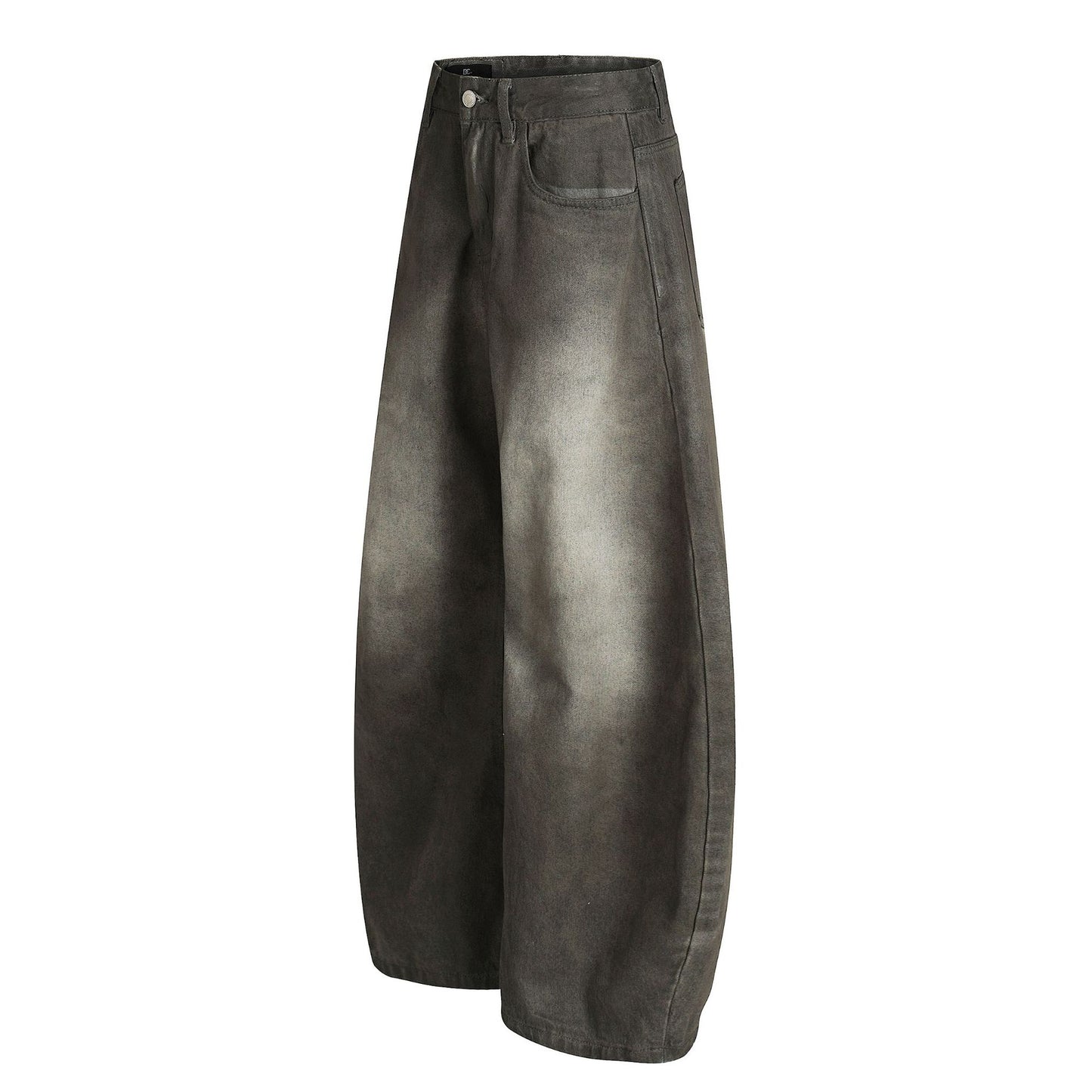 Dirty Washed Curved Denim Jeans WN25997