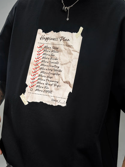 Graphic Letter Print Short Sleeve T-Shirt WN20860