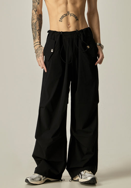 Quick Drying Wide Leg Pleats Trousers WN6265