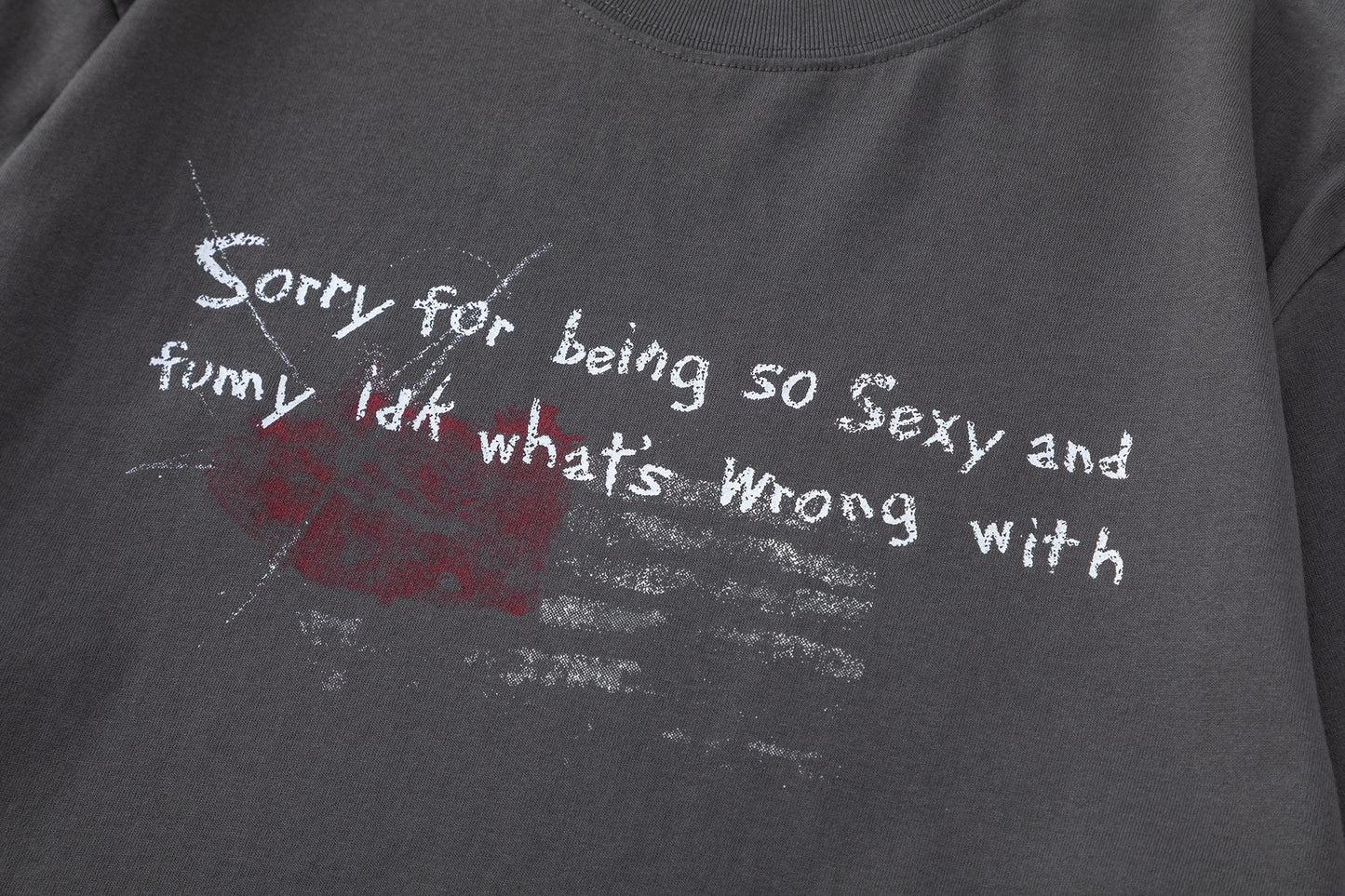 Letter Graphic Short Sleeve T-Shirt WN25842