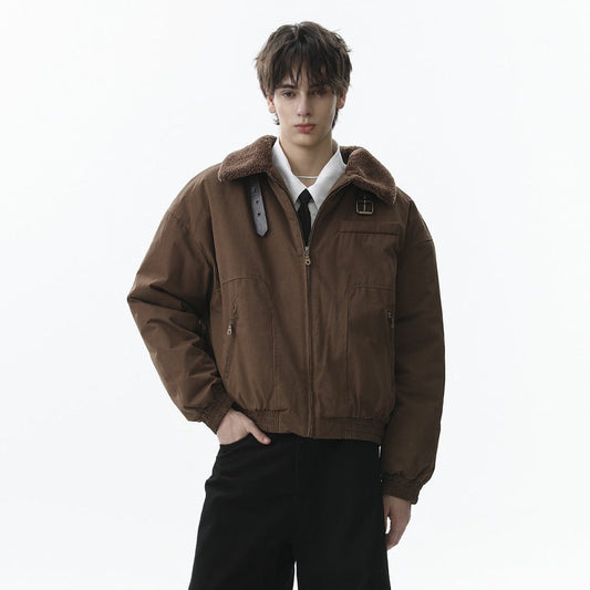 High-Neck Belted Jacket WN21857