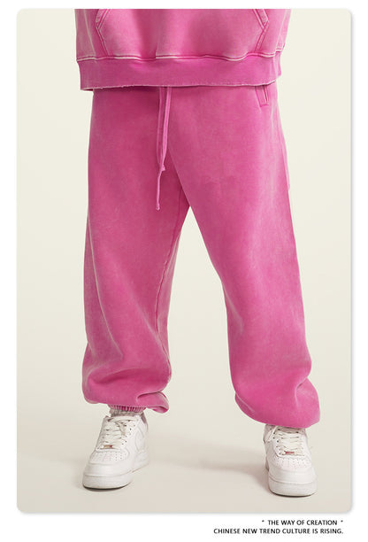 Wide-leg Washed Sweatpants WN6459