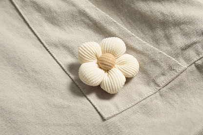 Multi-Pocket Wide Leg Cargo Half Pants WN18574