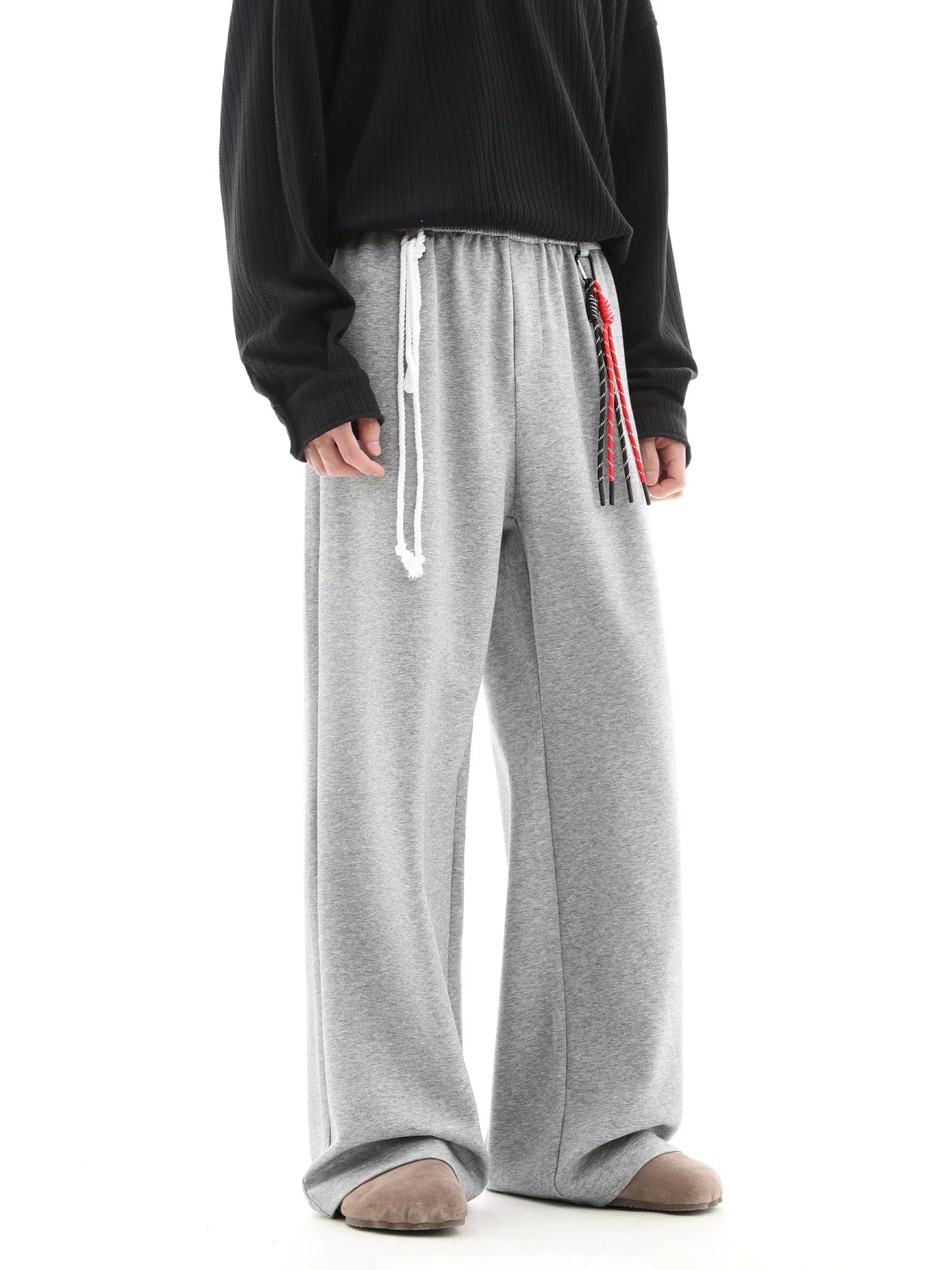 Drawstring Drape Wide-Leg Sweatpants WN10265