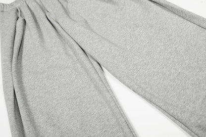 Pleats Wide Leg Sweatpants WN25996