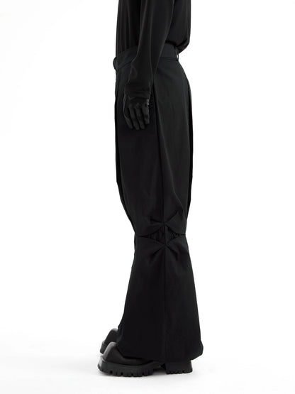 Pleats Deconstruction Flare Trousers WN21309