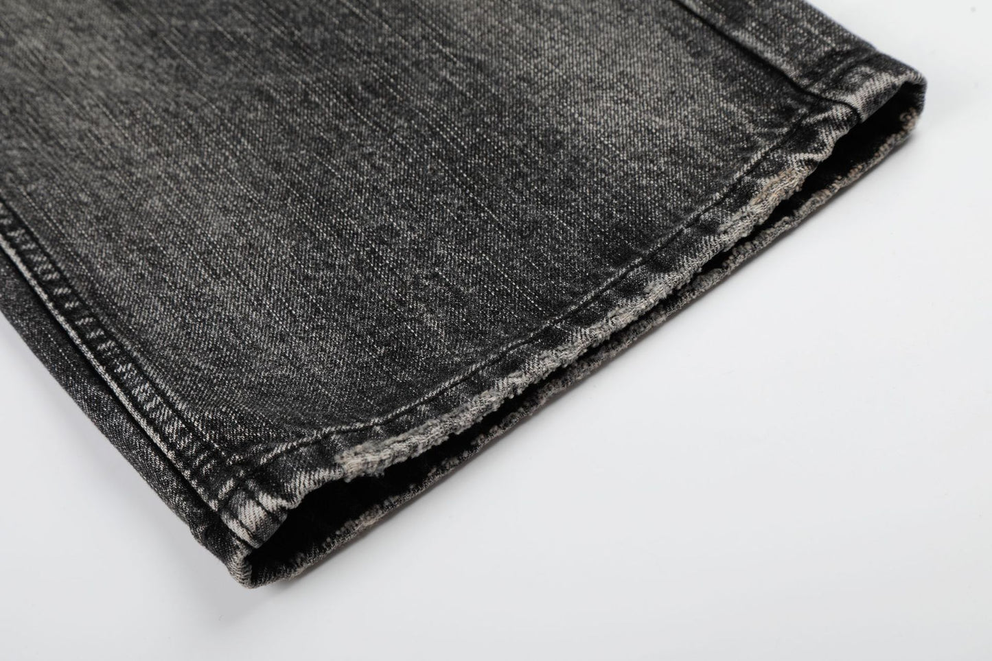 Washed Whisker Wide Leg Denim Jeans WN26106