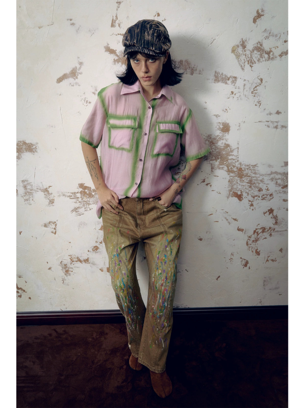 Lightweight Breathable Oversize Short Sleeve Shirt WN18999