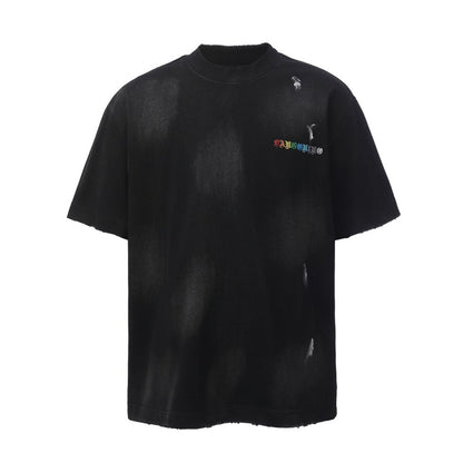Letter Print Oversize Short Sleeve T-Shirt WN26883