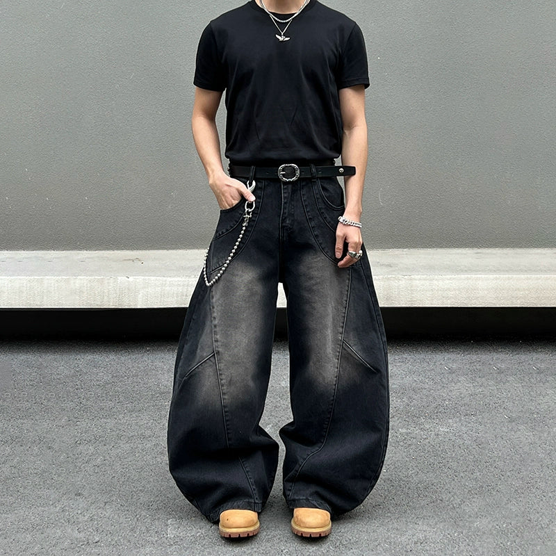 Sculpted Shape Wide Leg Denim Jeans WN19512