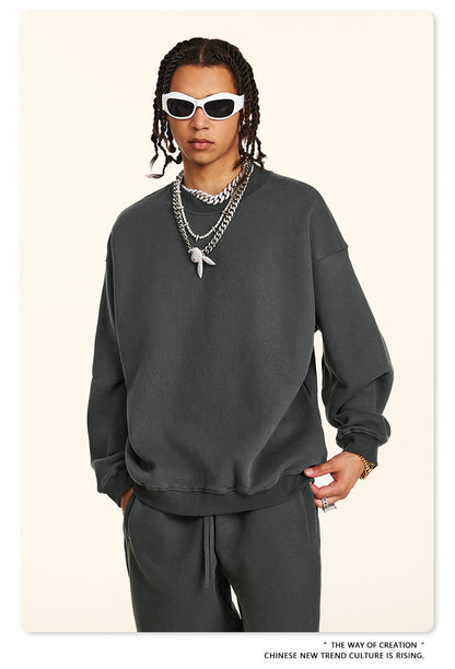 Fleece Lining Oversize Sweatshirt WN9928