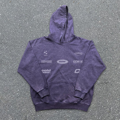 Graphic Print Oversize Hoodie WN15799