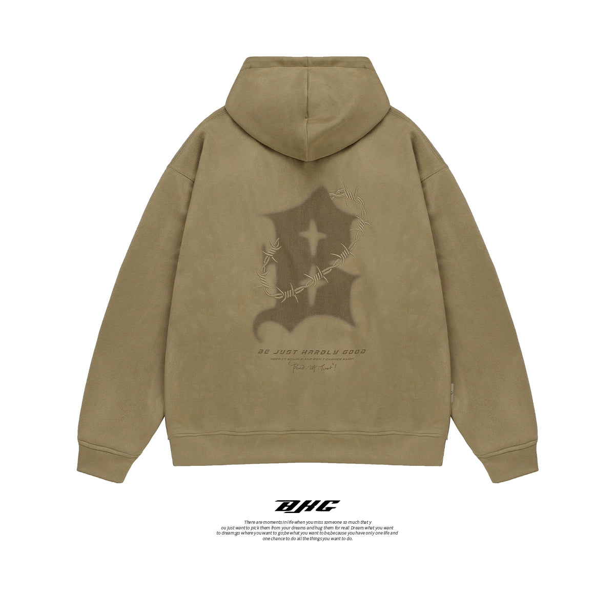 Oversize Suede Hoodie WN9834