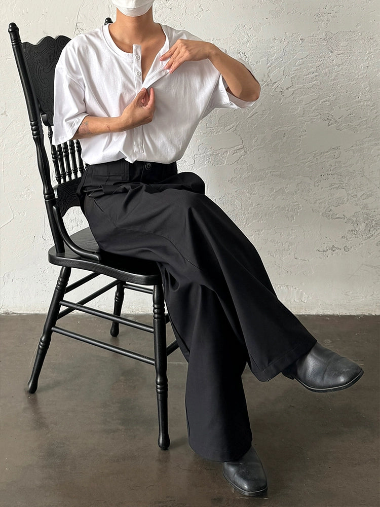 Henley Neck Short Sleeve T-Shirt WN19970