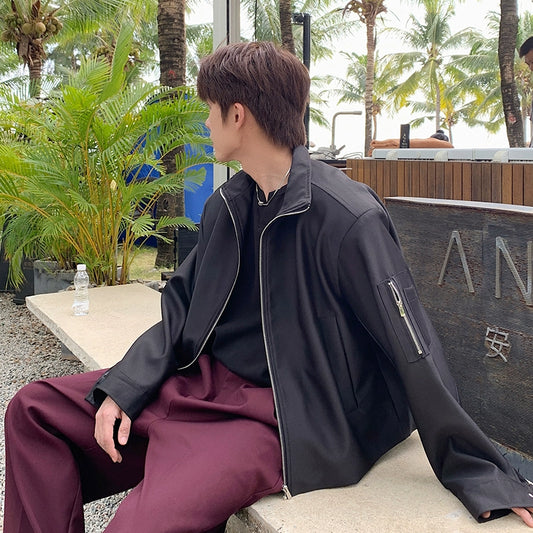 Stand Neck Zipper Jacket WN20393