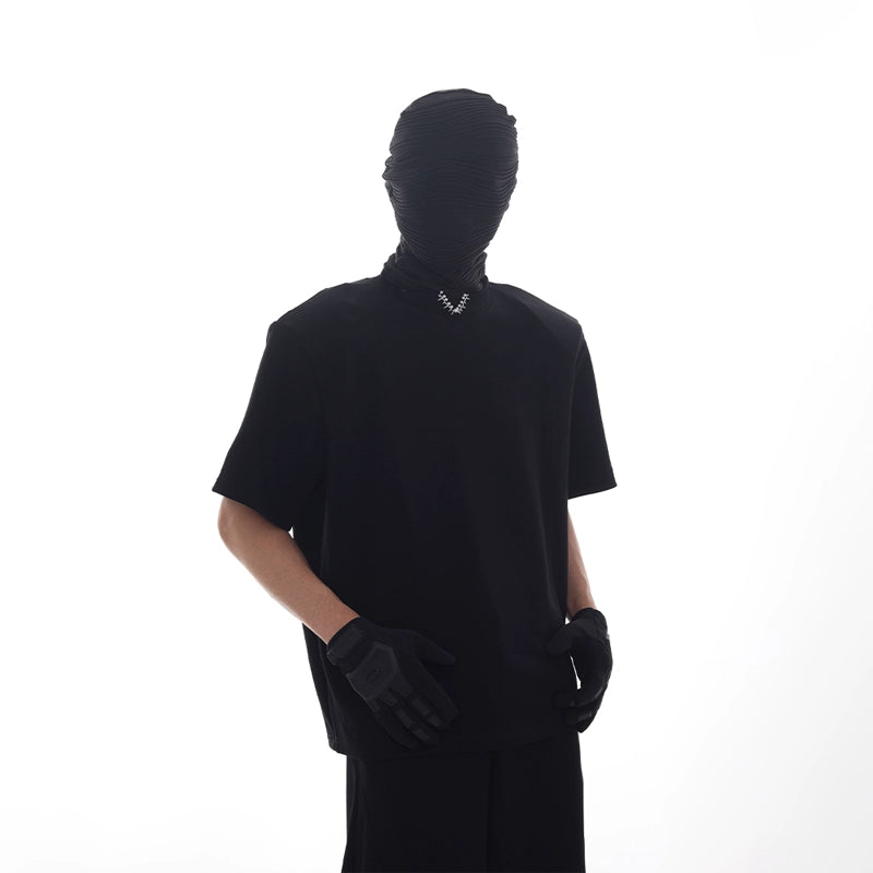 Plain Design Short Sleeve T-Shirt & Sporty Sweatpants Setup WN18617