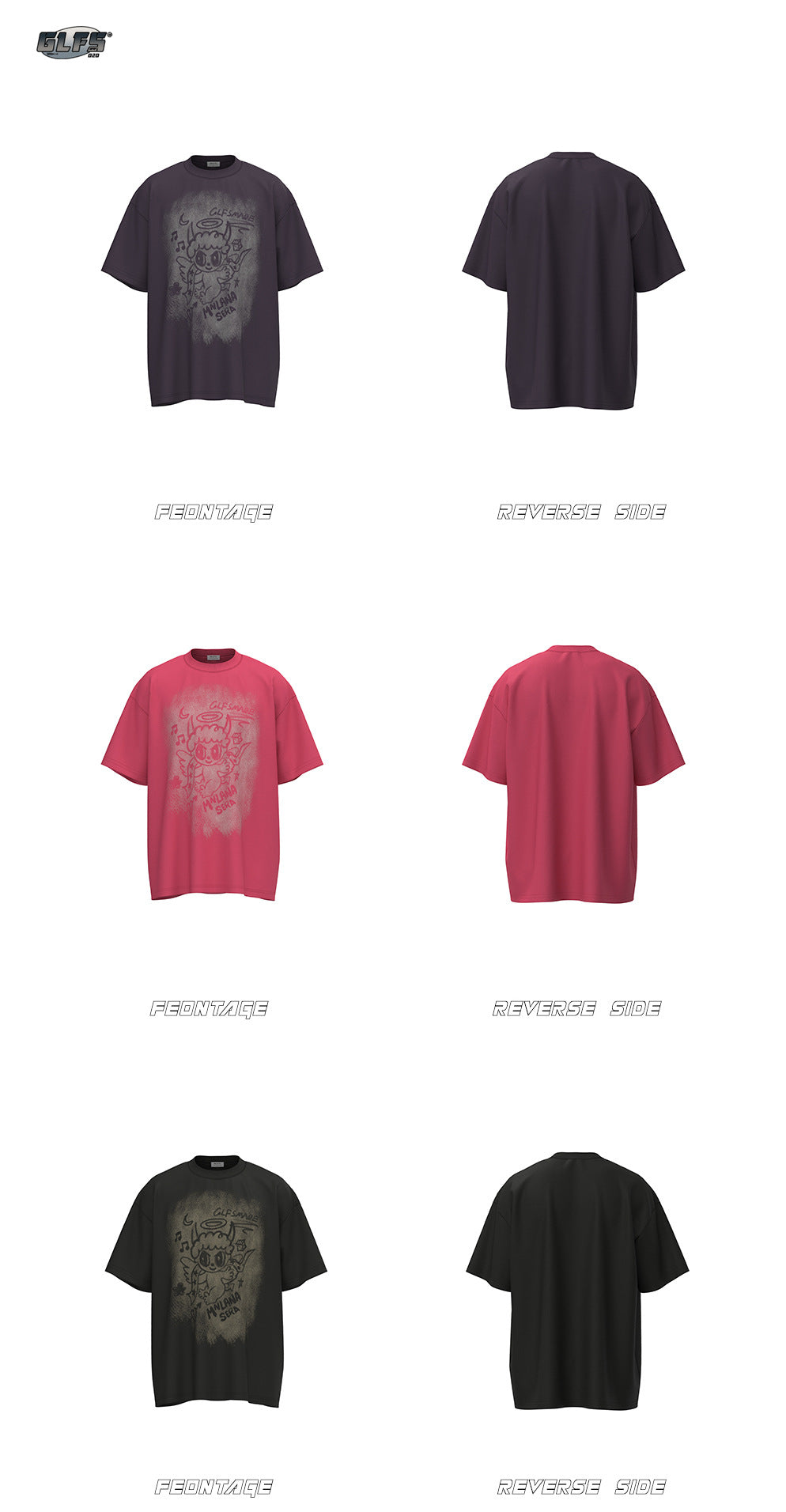 Faded Illustration Graphic Short Sleeve T-Shirt WN26489