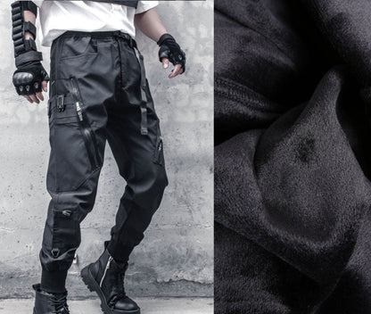 Tactical Multi-Pocket Zipper Cuffed Cargo Pants WN22492
