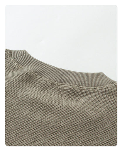 Oversize Waffle Long-sleeve T-shirt WN6601