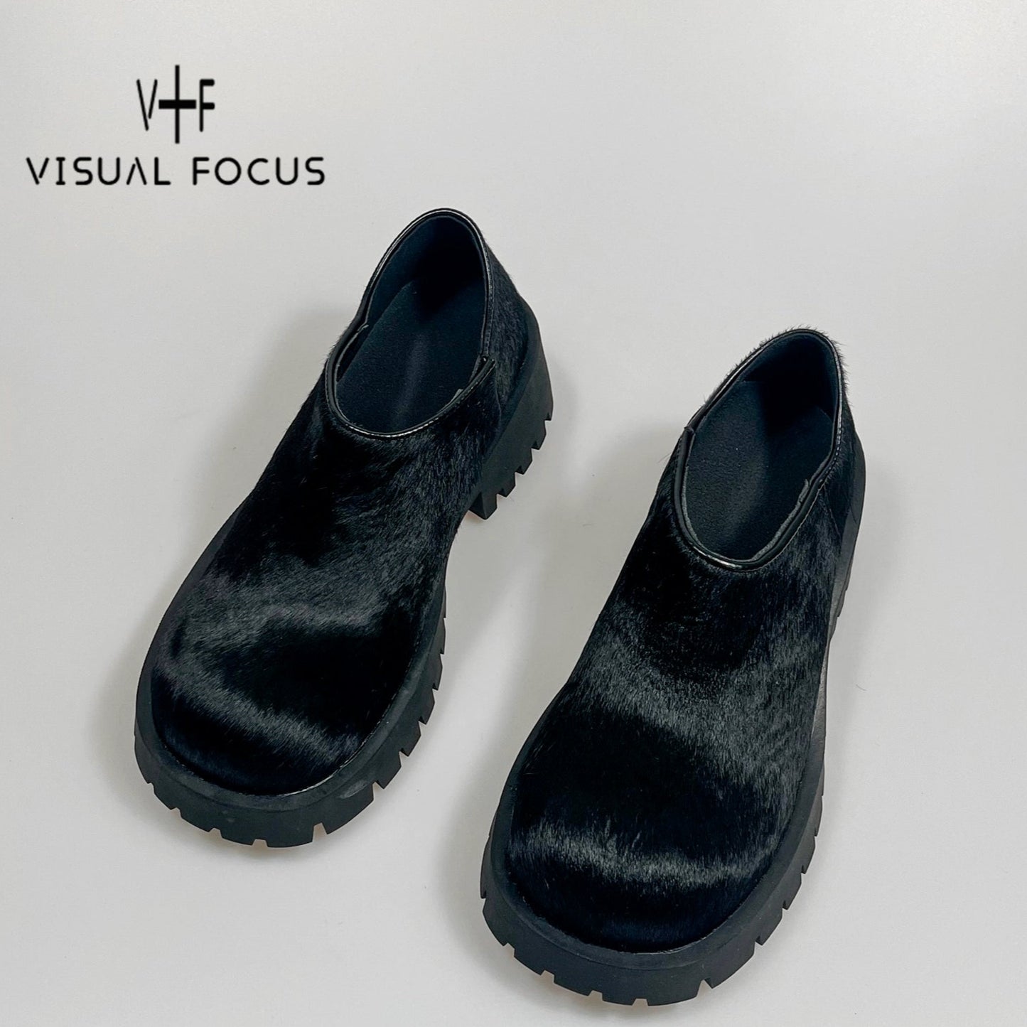 Pony Hair Chunky Sole Derby Shoes WN20623