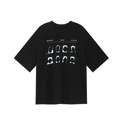 Graphic Print Oversize Short Sleeve T-Shirt WN24917
