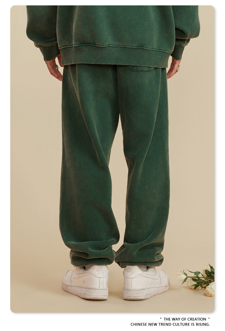 Wide-leg Washed Sweatpants WN6459