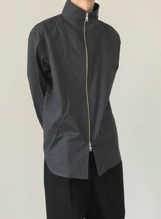 Stand Neck Double Zipper Shirt WN21583