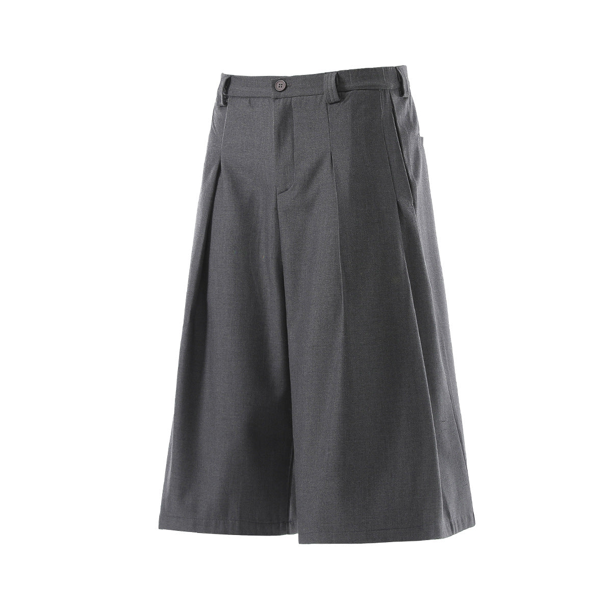Drape Pleats Cropped Half Pants WN25777