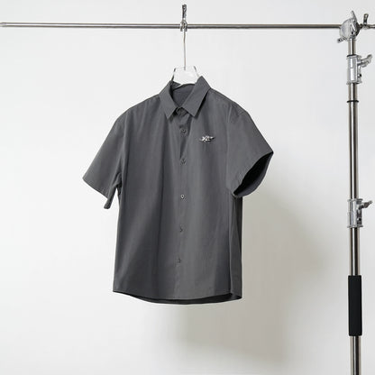 Metal Detail Short Sleeve Shirt WN17391