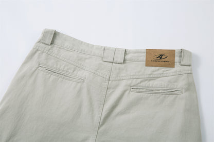 Multi-Pocket Wide Leg Cargo Half Pants WN26813