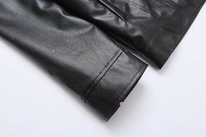 Oersize PU Leather Jacket WN14070