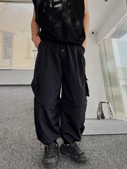 Detachable Wide-leg Cargo Sporty Pants WN10034