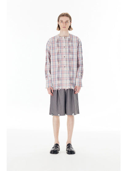 Pleated Design Floral Sequin and Bead Embellished Wide Leg Half Pants WN18873