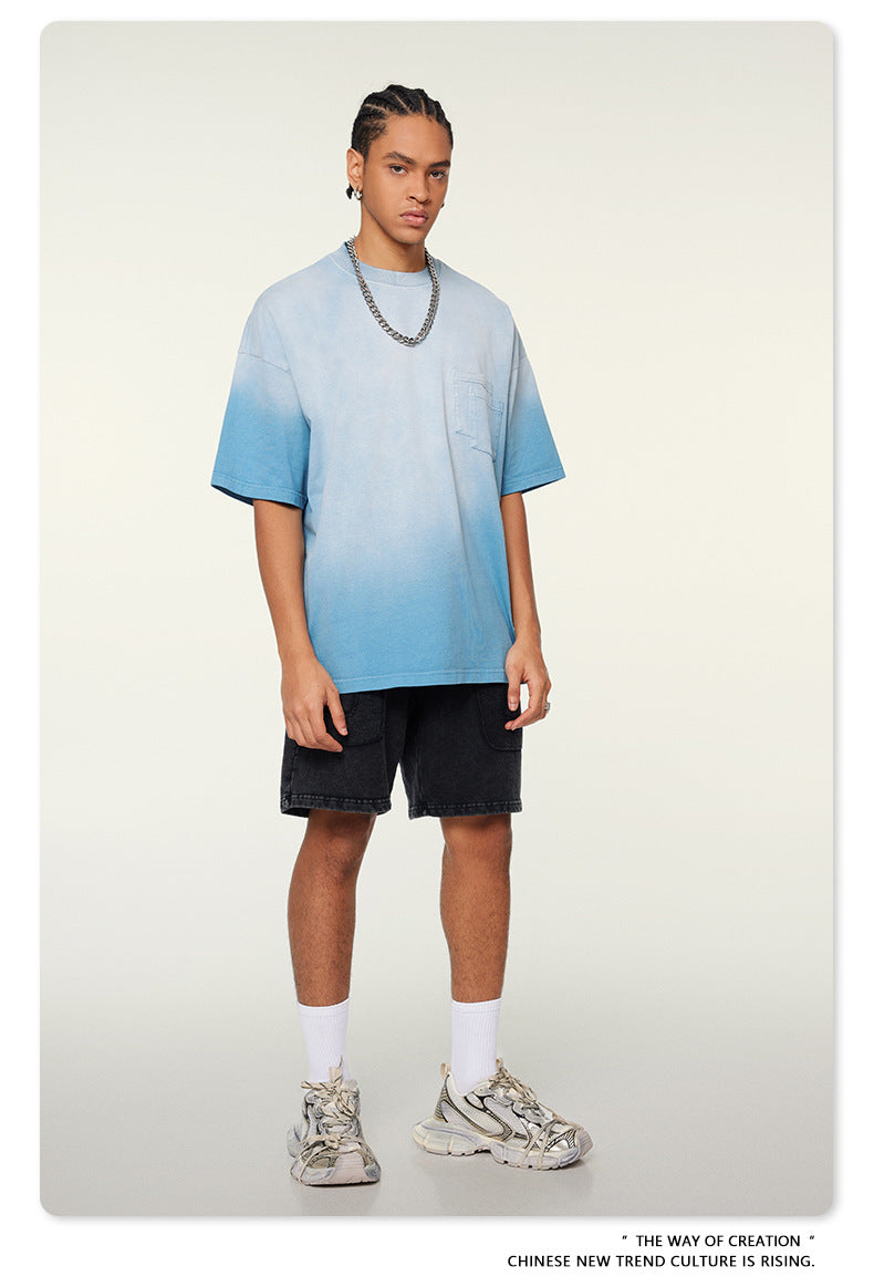 Washed Oversize Short-sleeve T-shirt WN6453